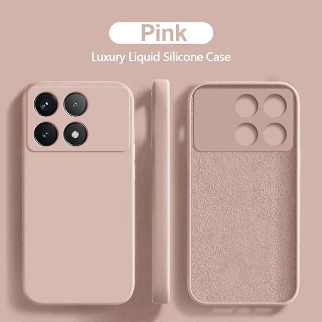 For Poco X6 X 6 Pocox6 Pro 5G Case Luxury Liquid Silicone Phone Cases For Xiaomi Poco X6 X 6 Pro Pocox6 Pro 5G Shockproof Soft Cover