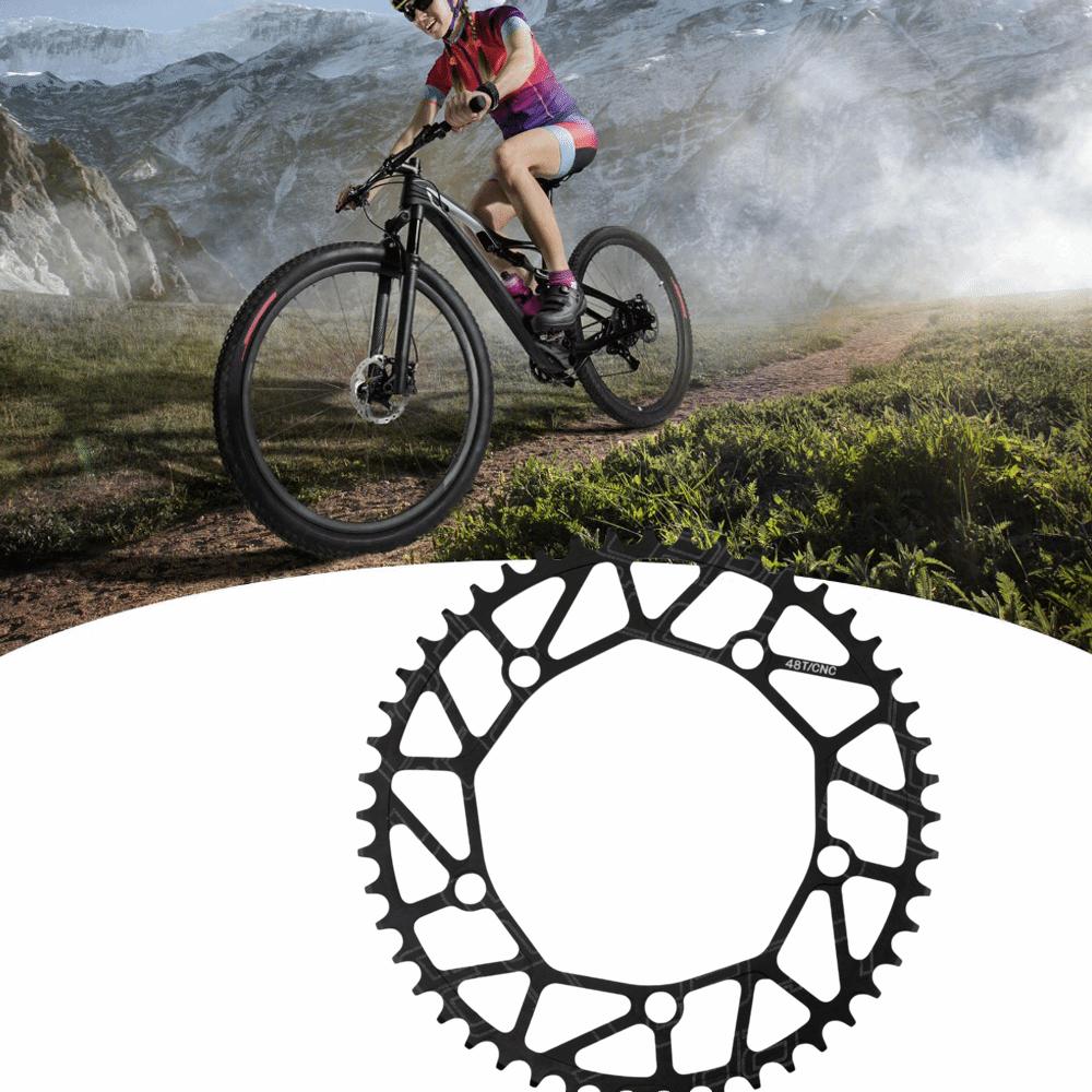 48T Bike Crank Chainring Lightweight Single Disc Chainring Durable Bike Sprocket  Bike Maintenance