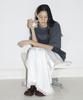 Enor Satin Lace Maxi Skirt - Ivory