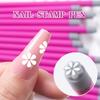 Silicone Head Nail Art Stamping Pen Set Butterfly Floral Design DIY Manicure Transfer Tools
