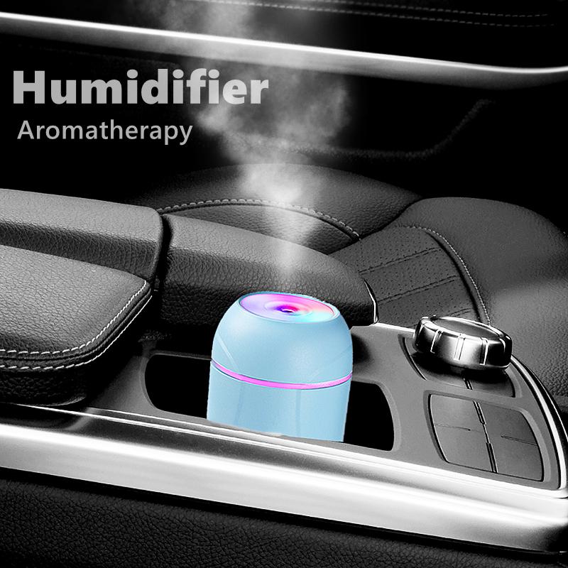 300ml Air Humidifier Ultrasonic Mini Aromatherapy Diffuser Portable Sprayer Usb Essential Oil Atomizer Led Lamp For Car Home