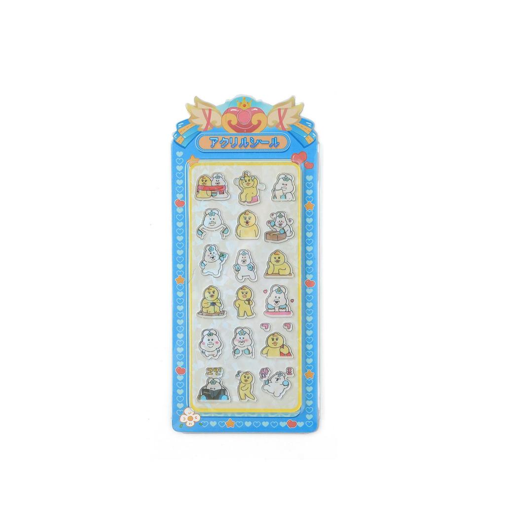 3D Acrylic Cartoon Princess Scene Stickers for Kids - Creative Decorative Stick-On Fun
