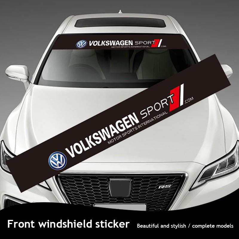 Volkswagen Car Front Rear Windshield Decal Sticker Decoration Auto Styling For VW Golf T-Cross Amarok T-ROC Beetle GTI T5 Tiguan RO7