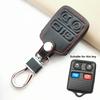 3/4 Buttons Leather Car Remote  Key Case Cover For Ford Focus Complete Escape Explorer Mustang Thunderbird Lincoln Transit Town