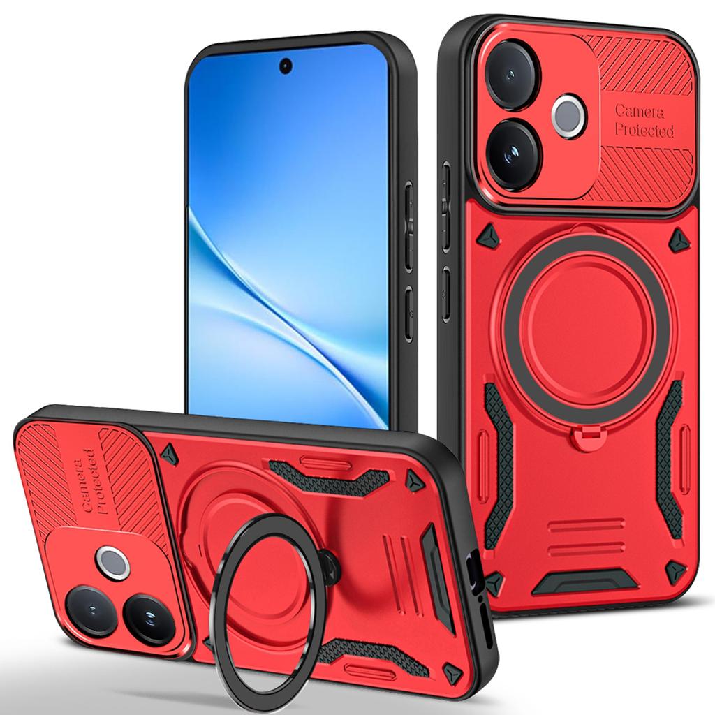 Magnetic Case For Vivo V60 Lite 4G / V60 Lite 5G Shockproof TPU + PC Phone Back Cover with Kickstand