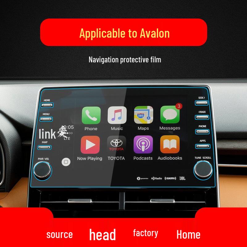 Toyota Avalon Navigation Tempered Film for 24 Models - Center Console Screen Protector for Interior Modification