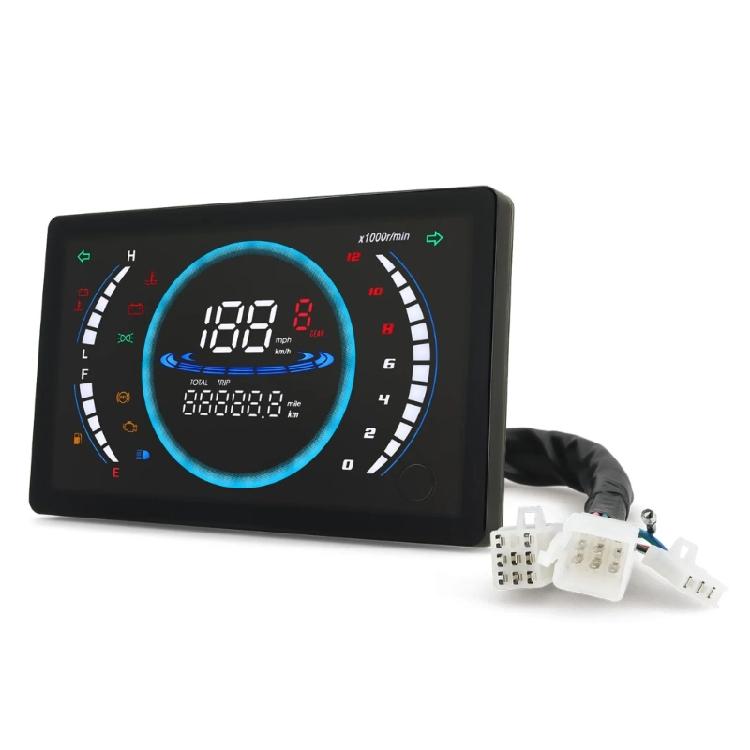 Motorcycle LCD Digital Instrument Panel Meter Gauge Speedometer Odometer Tachometer Clear Display Suitable for 150 CM150