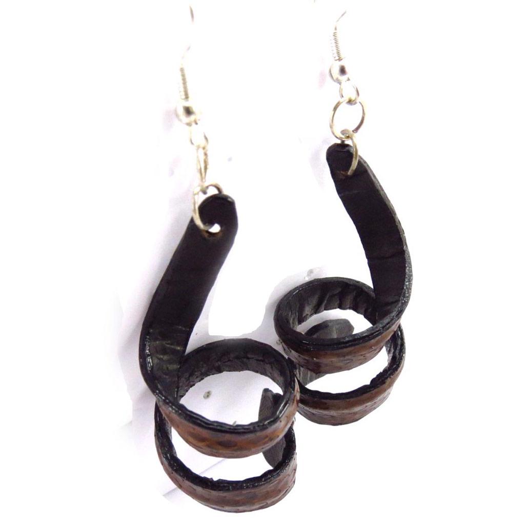 Les Trésors De Lily [J5983] - Brown 'Tentation' Designer Earrings