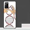 Retro DNA Science Illustration Case For Samsung Galaxy S25 Ultra S21 S22 S23 S24 Ultra S9 S10 S20 Plus S25 FE Phone Cover