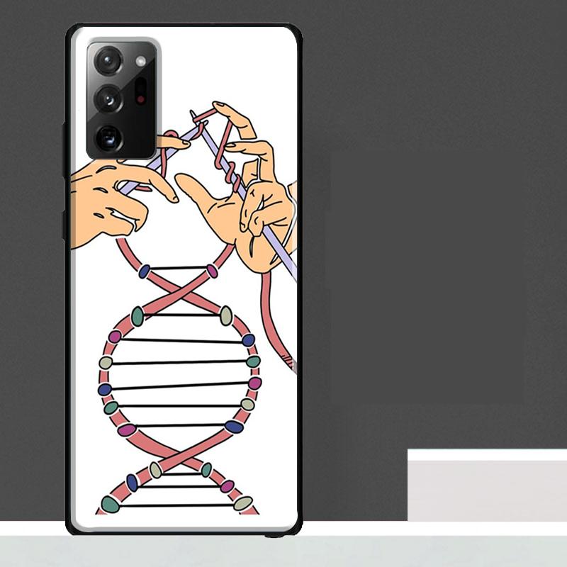 

Retro DNA Science Illustration Case For Samsung Galaxy S25 Ultra S21 S22 S23 S24 Ultra S9 S10 S20 Plus S25 FE Phone Cover Galaxy S21 Plus