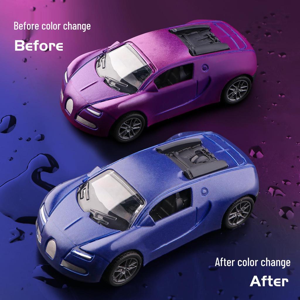 Water-Reactive Color-Changing Alloy Racing Car Model 1:60 Pull-Back Toy for Boys