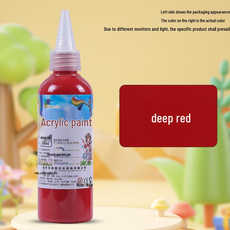 100ml Acrylic Paint for Plaster Doll, Fluid, Graffiti, Wall & Art Painting
