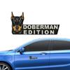 Dog Badge Sticker Acrylic Cute 3D Dog Emblem Precise Cut Fun Car Exterior Decorations Rectangle Car Emblems And Badges For Cars