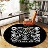 1PC Ouija Board Palmistry Esotericism Round Chair Mat Area Rug - Non-Slip, Floor Mat for Office, Bedroom, Home Decor Christmas Gift C0528112