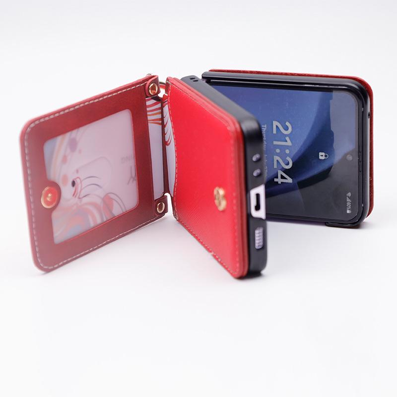 Samsung Z Flip 5 & Huawei Pocket 2 Multi-Functional Crossbody Phone Case with Card Slot