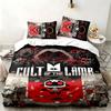 Cult of the Lamb 3pc set Perfect for bedroom use Comfortable bedding set includes a duvet cover and two pillowcases Ideal birthday or Christmas gift