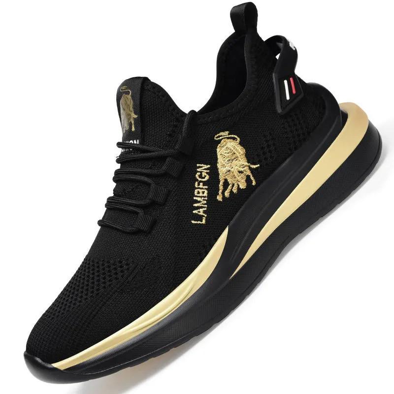 2025 Sports Casual Shoes Summer Trend New Shoes Round Toe Black Spring Shoes