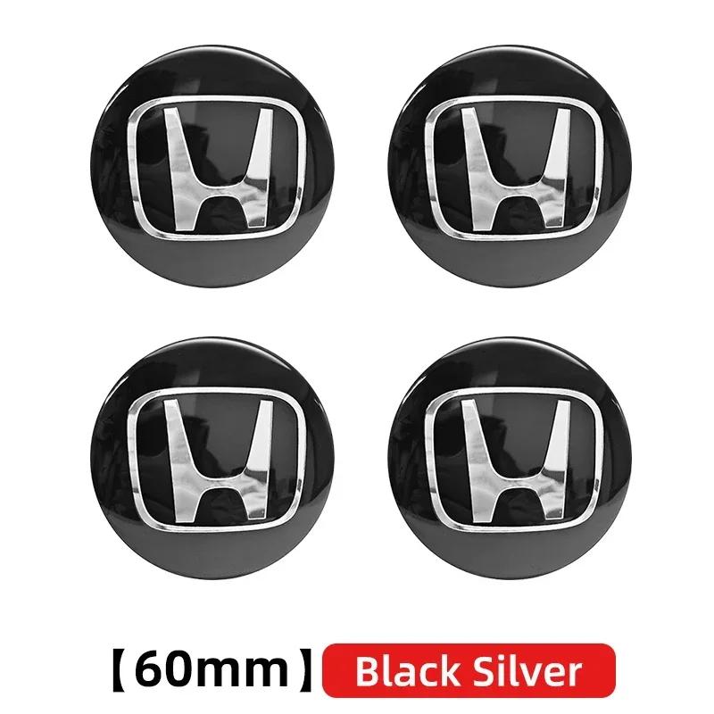 4 ks 56/60/65mm Středová krytka náboje kola pro vozy Honda Znakový emblém Samolepka pro Honda Civic Accord CR-V Fit HR-V Odyssey Autopříslušenství