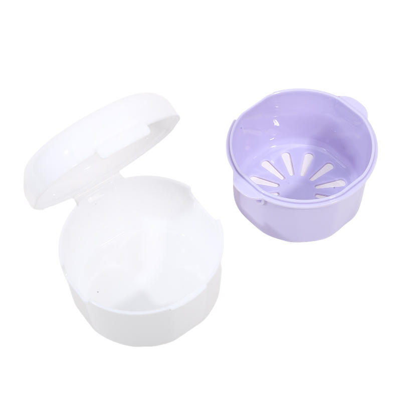 Orthodontic Retainer Storage Box Soaking Invisible Teeth Denture Cleaning Tooth Storage Portable Belt Storage Case