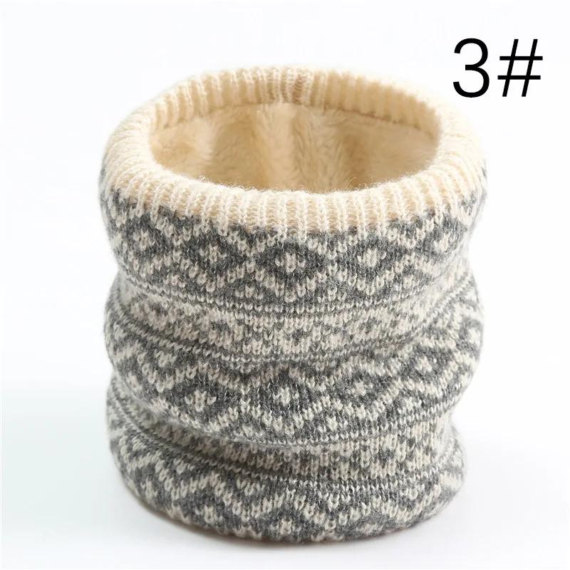 New Knitted Fleecing Thickening Neckerchief Winter Warm for Women Men Soft Muffler Neck Ring Scarf Fashion Outdoor Face Ski Mask