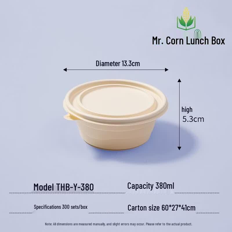 Disposable Corn Starch Round Bowl