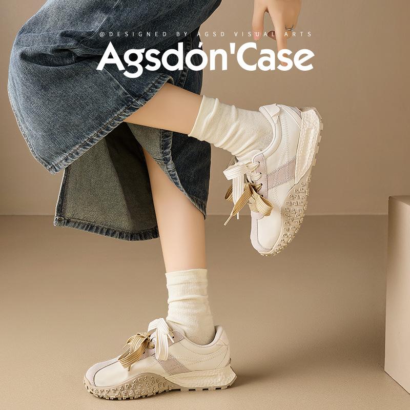 Augustus Dengde training shoes New autumn and winter platform students lightweight sports and leisure Forrest Gump shoes