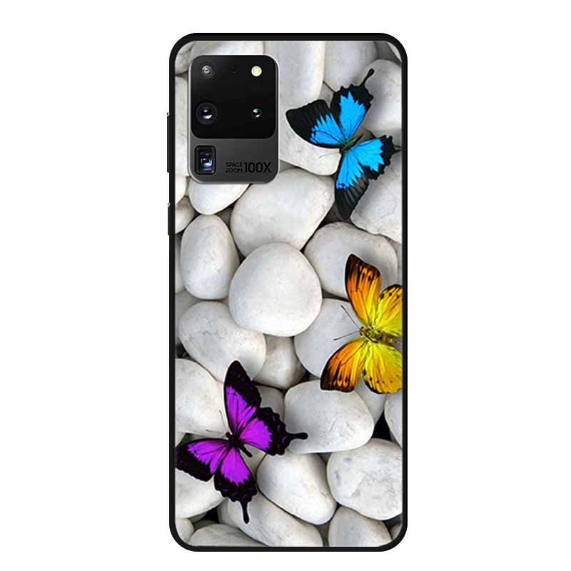 For Samsung S20 Ultra 5G Phone Cases Animals TPU Soft Silicone Back Cover for Samsung Galaxy S20 Ultra LTE 5G Funda Bumper Coque