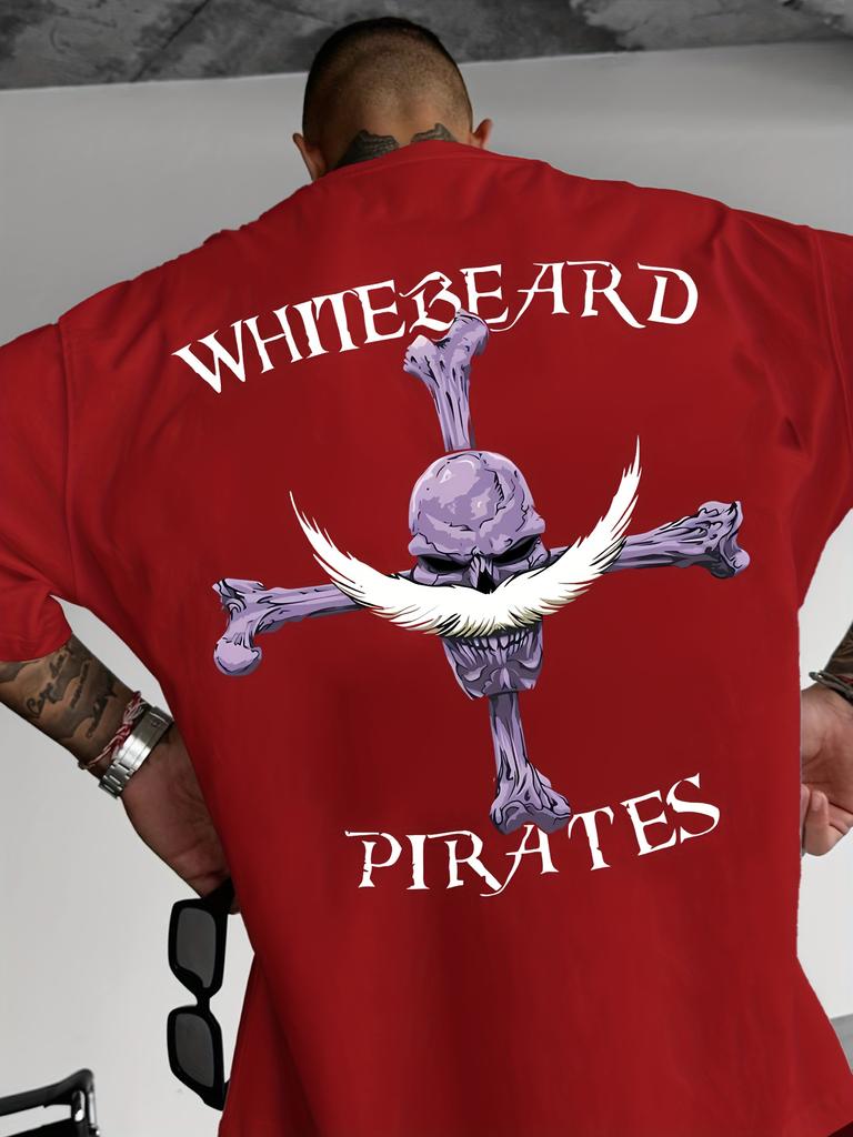 One Piece Japanese Anime Whitebeard Unisexs Pirates Printed Tshirt Summer Casual Short Sleeve Boys Cotton Childrens Tshirt