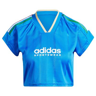 Alphabet Logo V-Neck Casual Pullover Short Sleeve T-Shirt Women Tops Blue IX9562