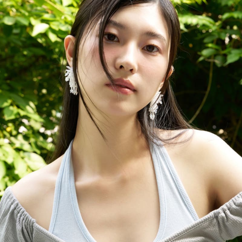 FANTASTIC PLANET White Festival Beads Earrings