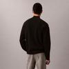 Calvin Klein Business Casual Letter Jacquard Color Block Small Stand Collar Knit Sweater Men Sweater 4LE306G