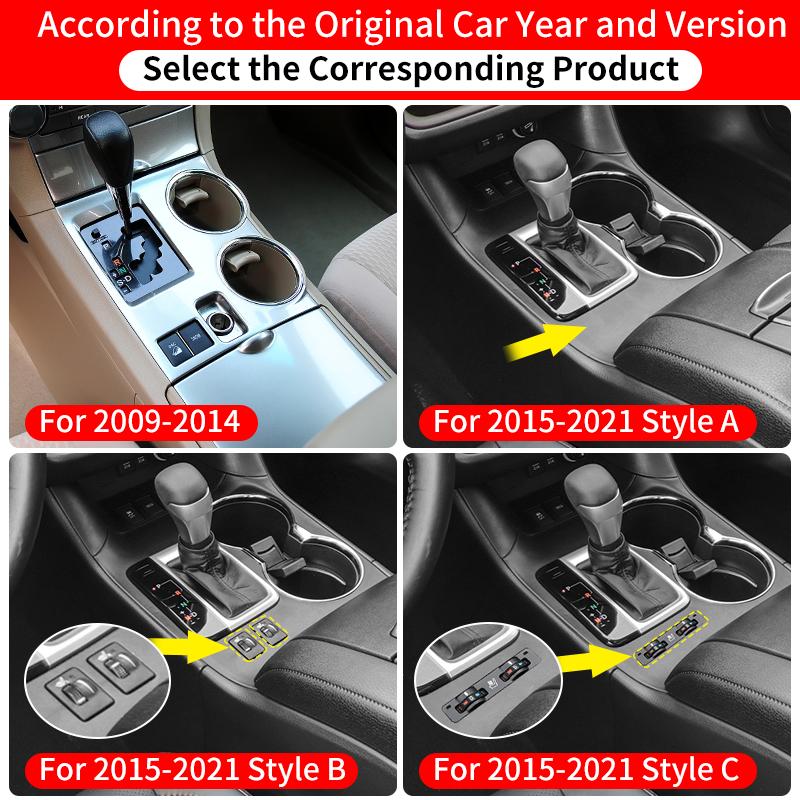 For 2009- Toyota Highlander Central Control Silicone Dirt-Proof Cover Scratch Resistant Car Interior Protection Accessories