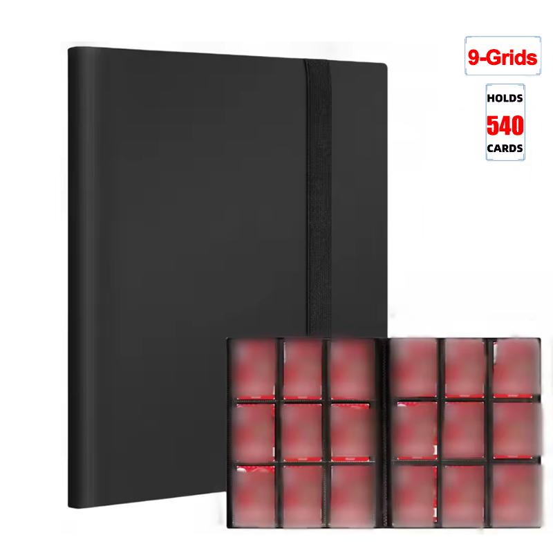 Large-Capacity Card Binder Notebook Pocket Holder Albums 160/360/480/540 Grids Cards Sleeve For Game Cards Storage Organization
