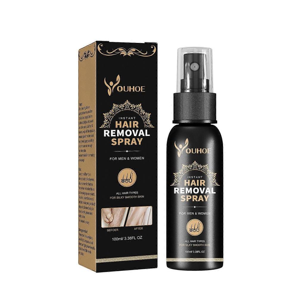 Hair Removal Spray for the Whole Body, Underarms, Legs, Hands, and Armpits, Gentle and Non-drying, Hair Removal and Hair Suppression 100ml