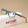 Retro Printed Anti Blue High-Definition Presbyopia Glasses for Men Prevent Fatigue Women Reading Eyeglasses Eyewear