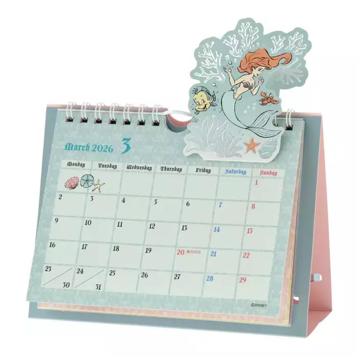 Disney Disney Character Pop-Up Desk Calendar Metallic 2026 Japan NEW
