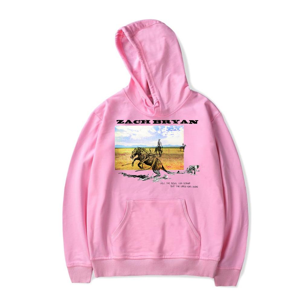 Zach Bryan Album Merch Hoodies Casual Style Printed