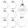 Christmas 12pcs Decoration Transparent Plastic Ball Festival Decoration Pendant