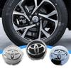 4pcs 57+62mm Car Wheel Center Cap Logo Hub Cover Badge Emblem For Toyota Corolla Yaris CHR Rav4 Auris Avensis Camry Land Cruiser