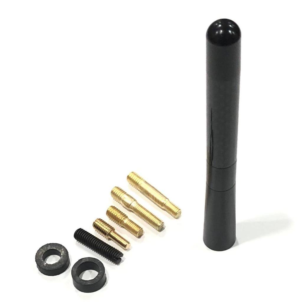 Audio Fan Short Antenna Car AM FM Antenna Universal High Sensitivity Mast Carbon Fiber Stubby Car Antenna 12cm