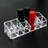 Lipstick Holder Display Stand - Cosmetic Storage Organizer with 12 Grids for Makeup Items