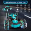 Gesture RC auto ručně ovládané kaskadérské auto pro chlapce ve věku 6–12 let, 4WD 2,4 GHz dálkové ovládání, senzor gest, autíčka Drift Twist s lehkou hudbou