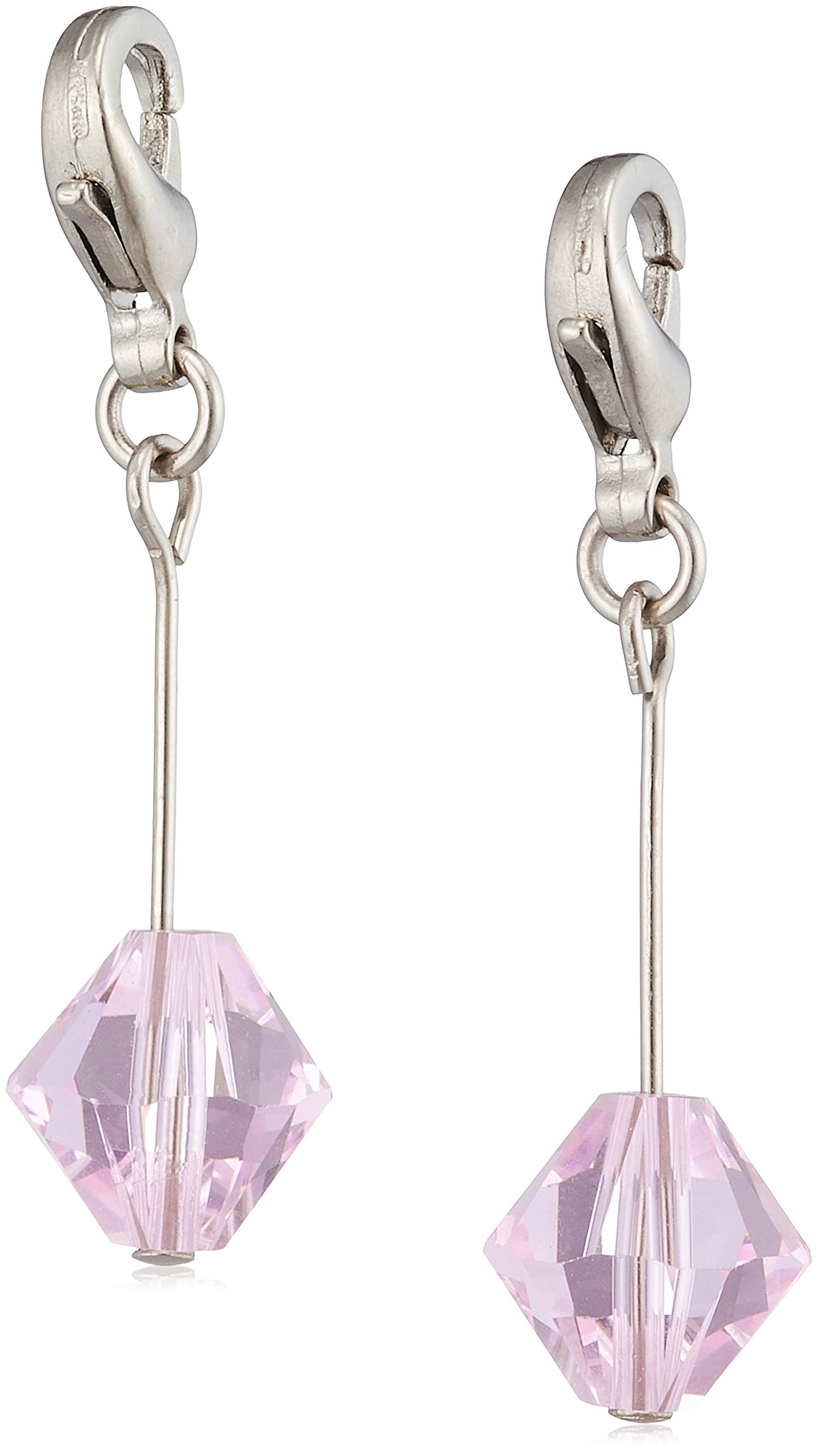 

F-Style Women s Silver Metal Rosaline Keychain (Pink) - Free Size