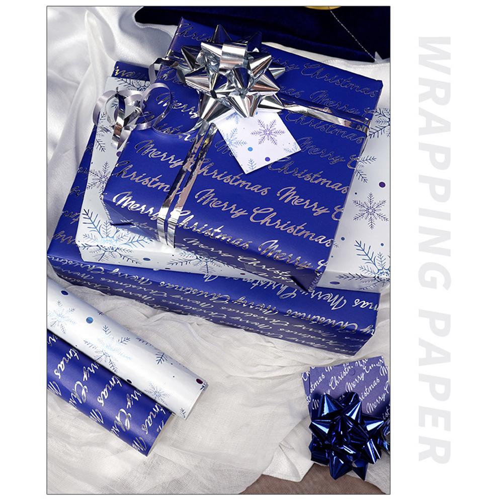 Alphabet Gift Wrap Colorful Gift Wrap Paper Snowflake Gift Paper Snowflake Decorative Paper Roll For Event Decoration Home Decor