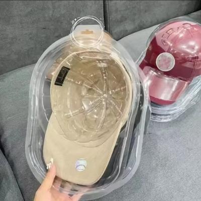 Innovation Baseball Cap Duck Tongue Hat Transparent Box Anti-Deformation Display Stand Can Hang Storage Cap Support Dust Cover