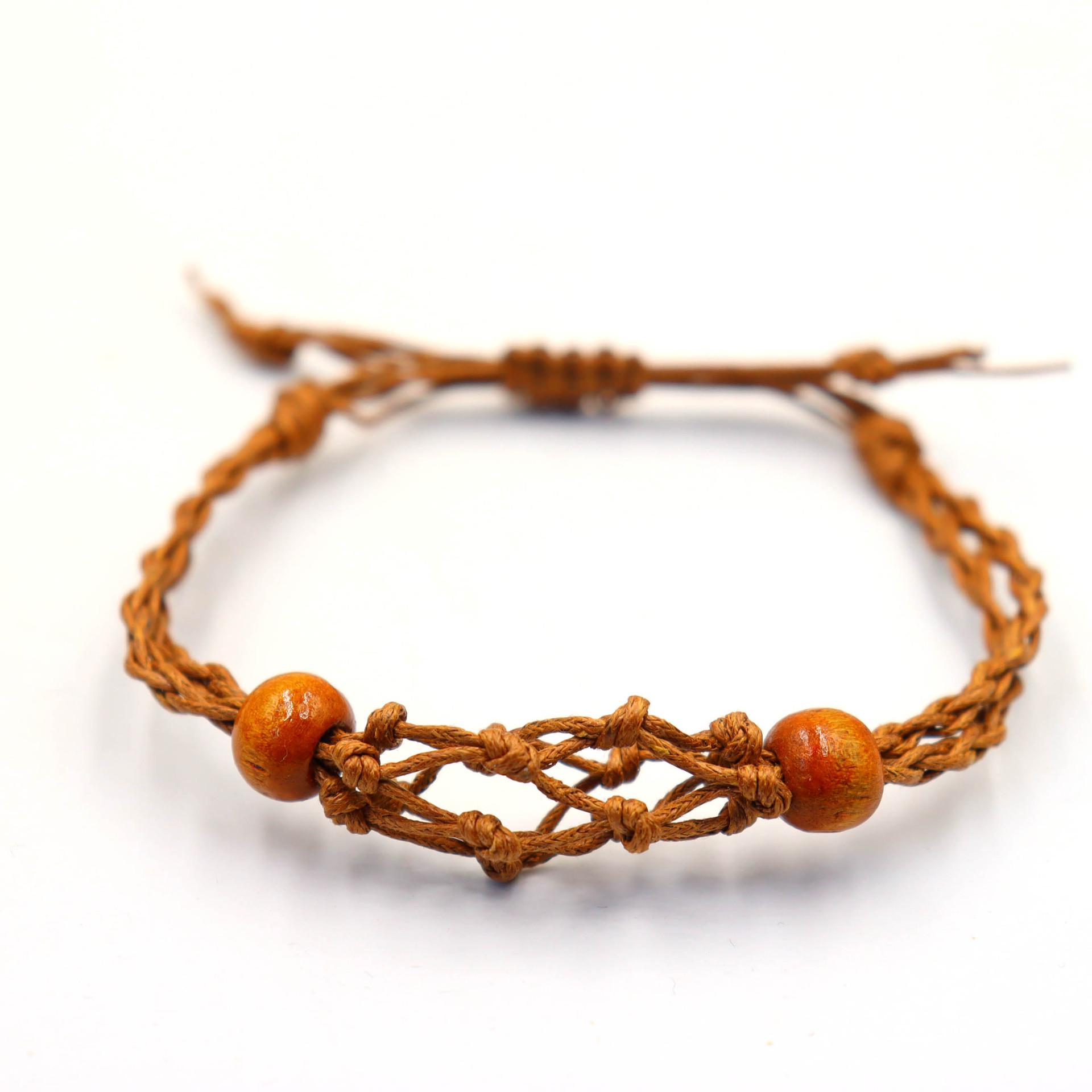 

Регулируемый плетеный кулон-подвеска из сетки с натуральным камнем Small Net Bag 30mm-35mm