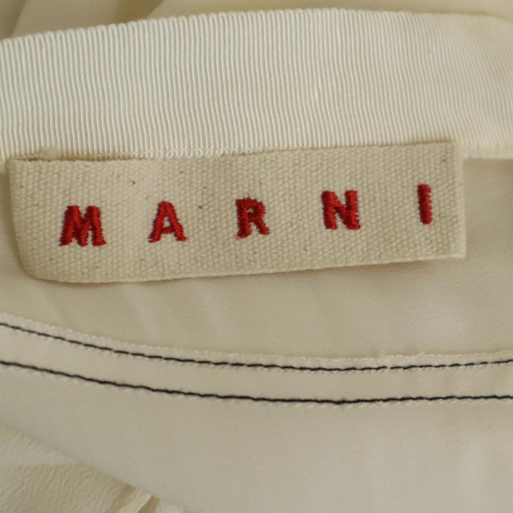 Marni Made In Portugal Long Sleeve Blouse 38 Ivory Women Used