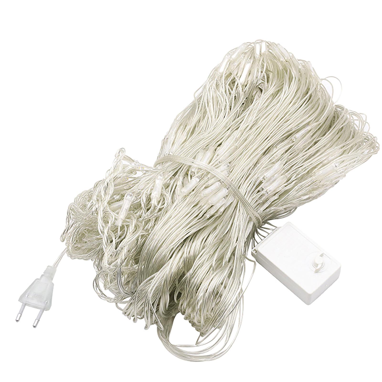 

Светодиодная подсветка для рыболовной сети, цветная подсветка, гирлянда из сетки, мигающий свет, водонепроницаемая уличная лампа, рождественская свадьба, декоративная подсветка со звездами One Size синий