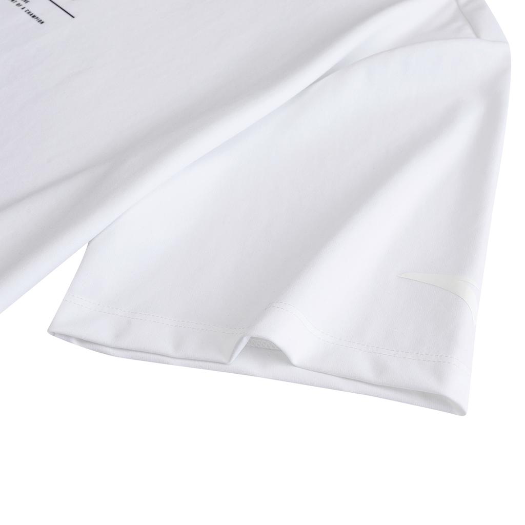 Anta Training Series Short Sleeve Knitted T-Shirt Men Tops Pure-White 152637111-1