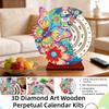 Holz Diamantmalerei Kalender DIY Diamantmalerei Kalender Heim Schreibtisch Dekoration